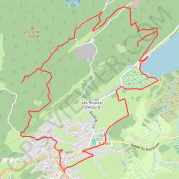 Roche Blanche - Les Rousses GPS track, route, trail