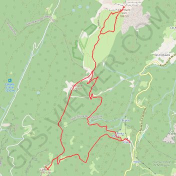 Pinéa et Charmant Som GPS track, route, trail