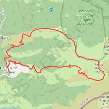 Pic de Burat GPS track, route, trail
