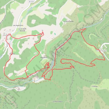 Circuit de l'Aigue Brun - Buoux GPS track, route, trail