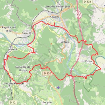 Transsouillagaise - Souillac GPS track, route, trail