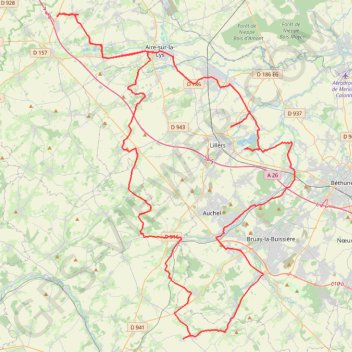 Circuit d'Aire-sur-la-Lys GPS track, route, trail