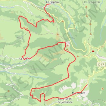Falgoux Mandailles GPS track, route, trail