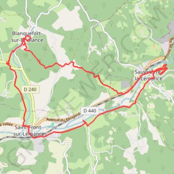 Boucle Briolance-Lémance GPS track, route, trail