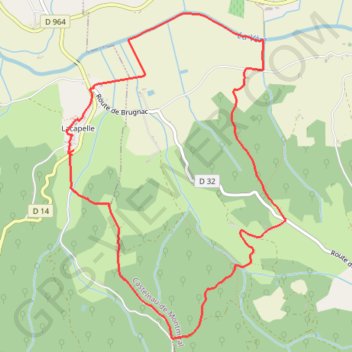 Lacapelle 9.1km GPS track, route, trail