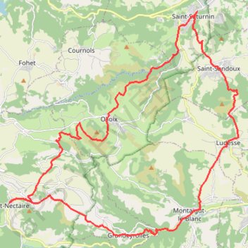 Saint Saturnin Saint Nectaire AR Puy de Dôme GPS track, route, trail