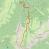 Tracé approximatif : La combe d'Arclusaz GPS track, route, trail