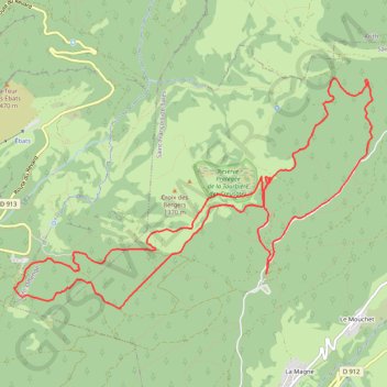Saint françois GPS track, route, trail