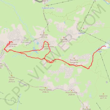 Pico Anayet - Espélunciécha GPS track, route, trail