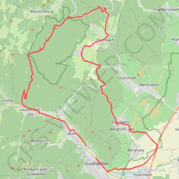 Guebwiller - Boenlesgrab - Firstplan - Gauchmatt - Bergholtz - Guebwiller GPS track, route, trail