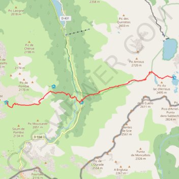 Rando Pyrénées - Jour 5 GPS track, route, trail