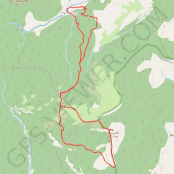 Le cougoir GPS track, route, trail