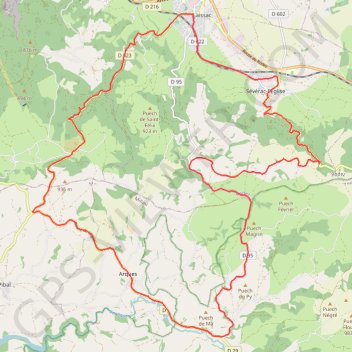 Ségur GPS track, route, trail