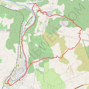 Berge d'Orb, bauxite et Théron GPS track, route, trail