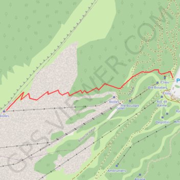 Itinéraire de ski de randonnée "La Doudou" GPS track, route, trail