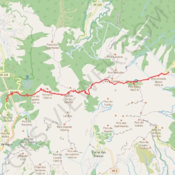 1-Achada do Teixeira - Pico Ruivo - Encumeada GPS track, route, trail