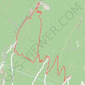 La Dent du Chat - Le Molard Noir GPS track, route, trail