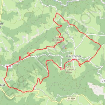 Autour de Saint-Etienne-sur-Usson GPS track, route, trail