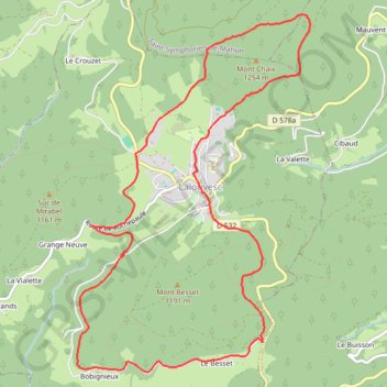 Lalouvesc, Mont-Chaix et Mont Besset GPS track, route, trail