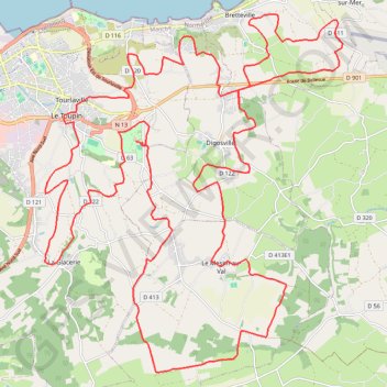 Rétina - Tourlaville GPS track, route, trail
