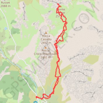 Monte Eighier GPS track, route, trail