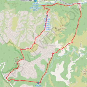 Arête de Saint Eutrope GPS track, route, trail
