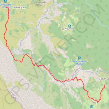 Jour 5 Roche plate à Marla Cirque de Mafate GPS track, route, trail