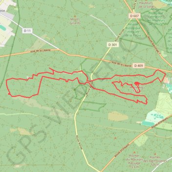 Fontainebleau Franchard GPS track, route, trail