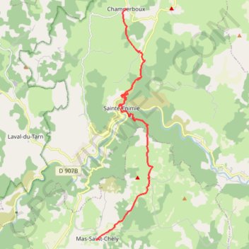 Mas Saint Chély Champerboux_ GPS track, route, trail