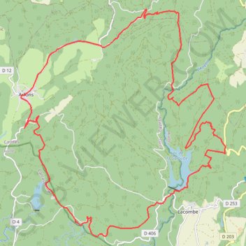 Arfons - Montagne Noire GPS track, route, trail