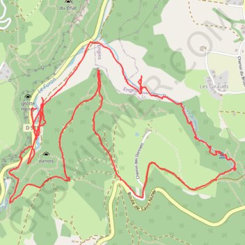 Gorges du Bruyant GPS track, route, trail