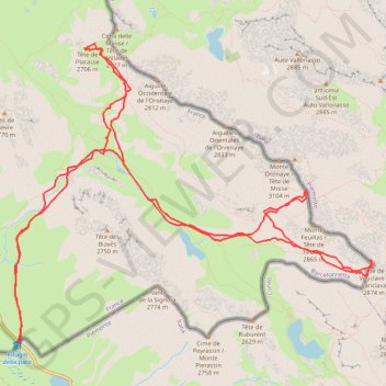 Têtes de Vauclave et de Platasse GPS track, route, trail