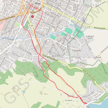 Revel - Saint Férréol (aller et retour) GPS track, route, trail