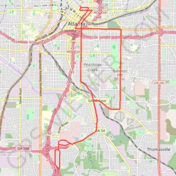 Atlanta Critical Mass GPS track, route, trail