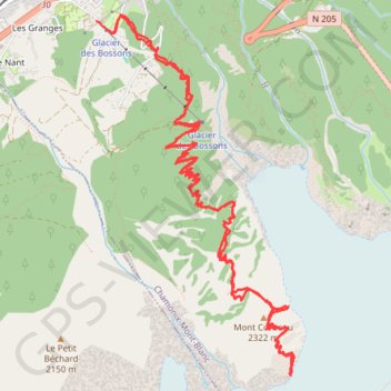 Le gîte à Balmat GPS track, route, trail