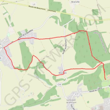 Circuits des marres GPS track, route, trail