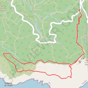 La Seyne - Le Cap Sicié GPS track, route, trail