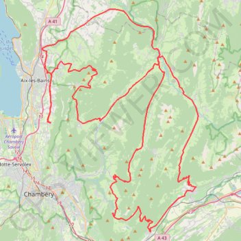 Les Bauges GPS track, route, trail