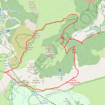 Vallee de chaudefour GPS track, route, trail