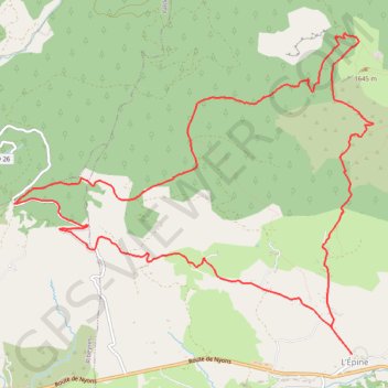 L'Épine sur les hauteurs du Serrois (Tour du Vieux Chaillol) GPS track, route, trail