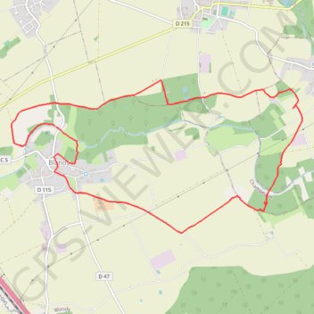 Blandy-les-Tours GPS track, route, trail