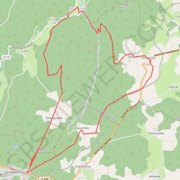 Chanet - La Dorette GPS track, route, trail