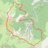 Du mont Fourcat au pic Galinat depuis les Monts d'Olmes GPS track, route, trail