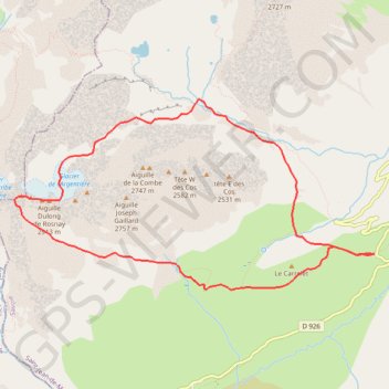 Aiguilles de l'Argentière GPS track, route, trail