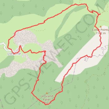 Baisse du grand palier GPS track, route, trail