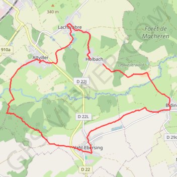 Circuit Val de Marie - Holbach GPS track, route, trail