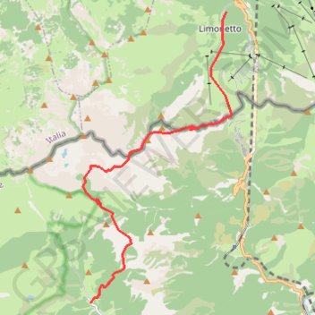 Mercantour - de Limonetto à Casterino GPS track, route, trail