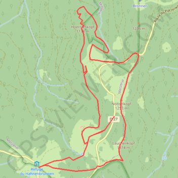 Autour du Lauchenkopf GPS track, route, trail