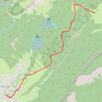 Sortie raquettes aux Eymindras (Chartreuse) GPS track, route, trail