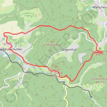 Circuit Saint-Léon - Abreschviller GPS track, route, trail